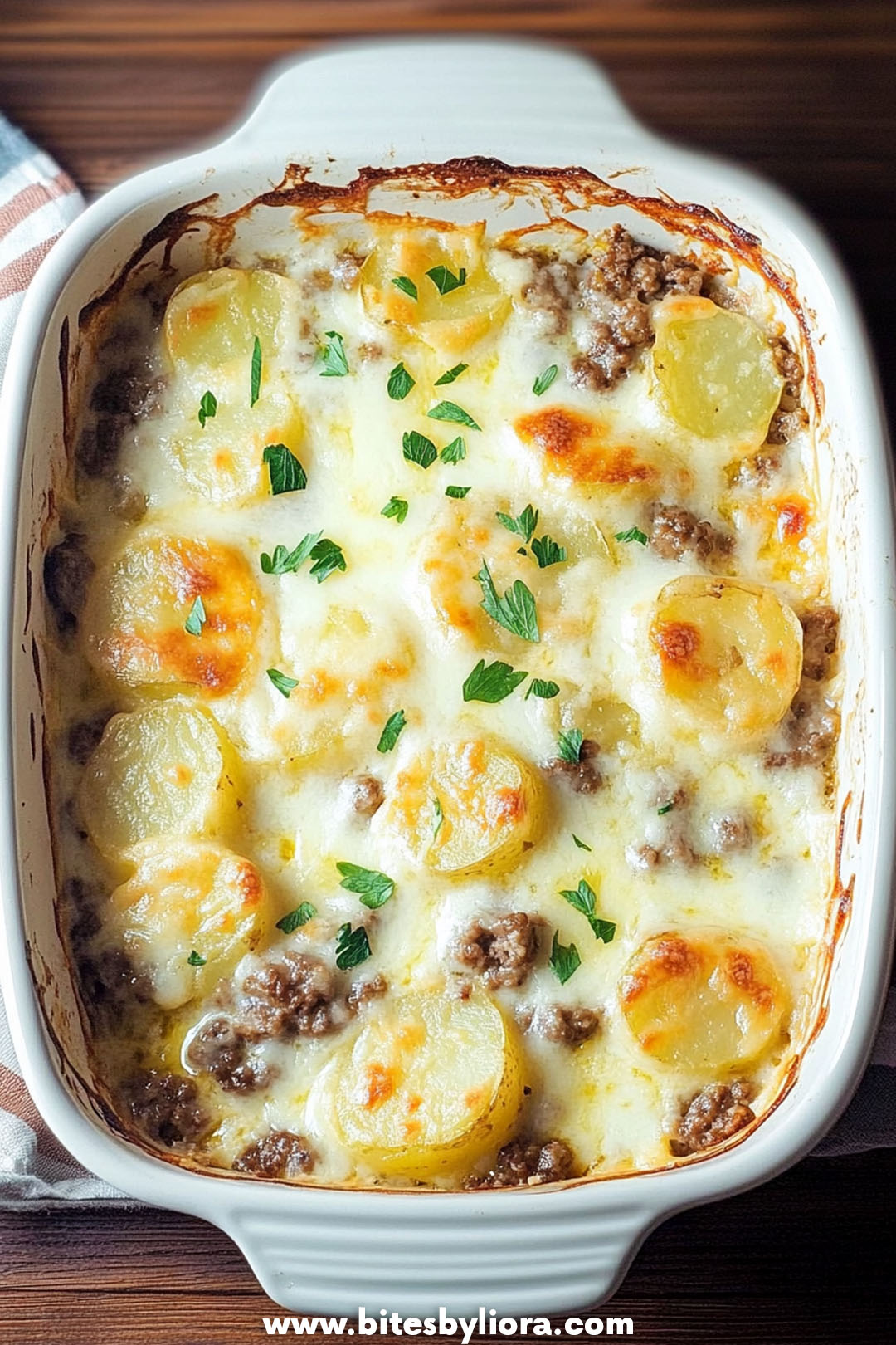 Cheesy Hamburger Potato Casserole