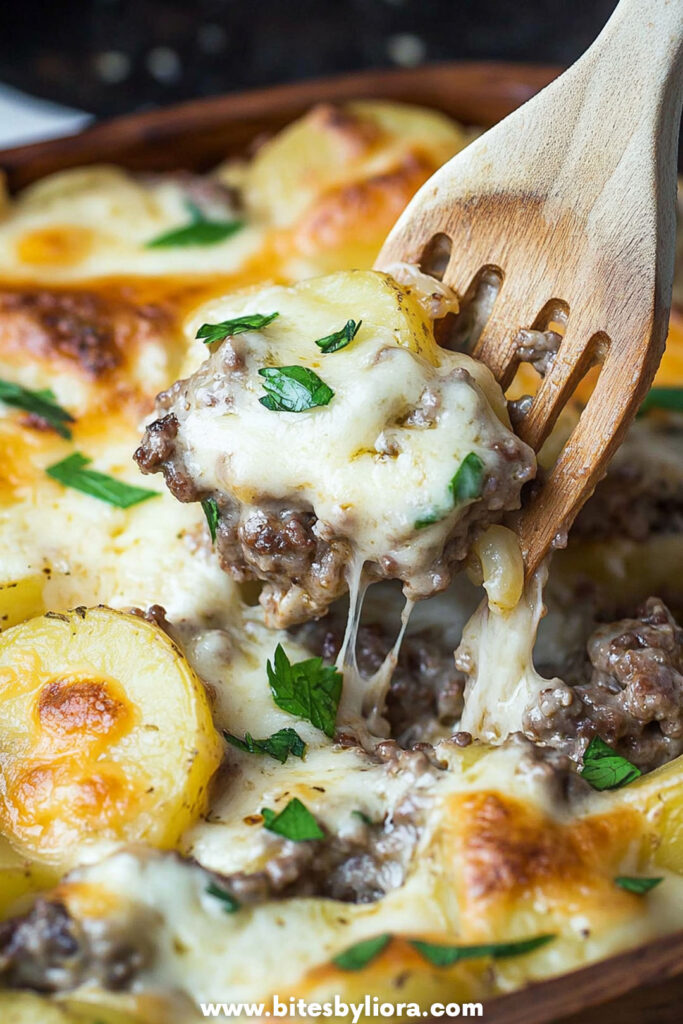 Cheesy Hamburger Potato Casserole