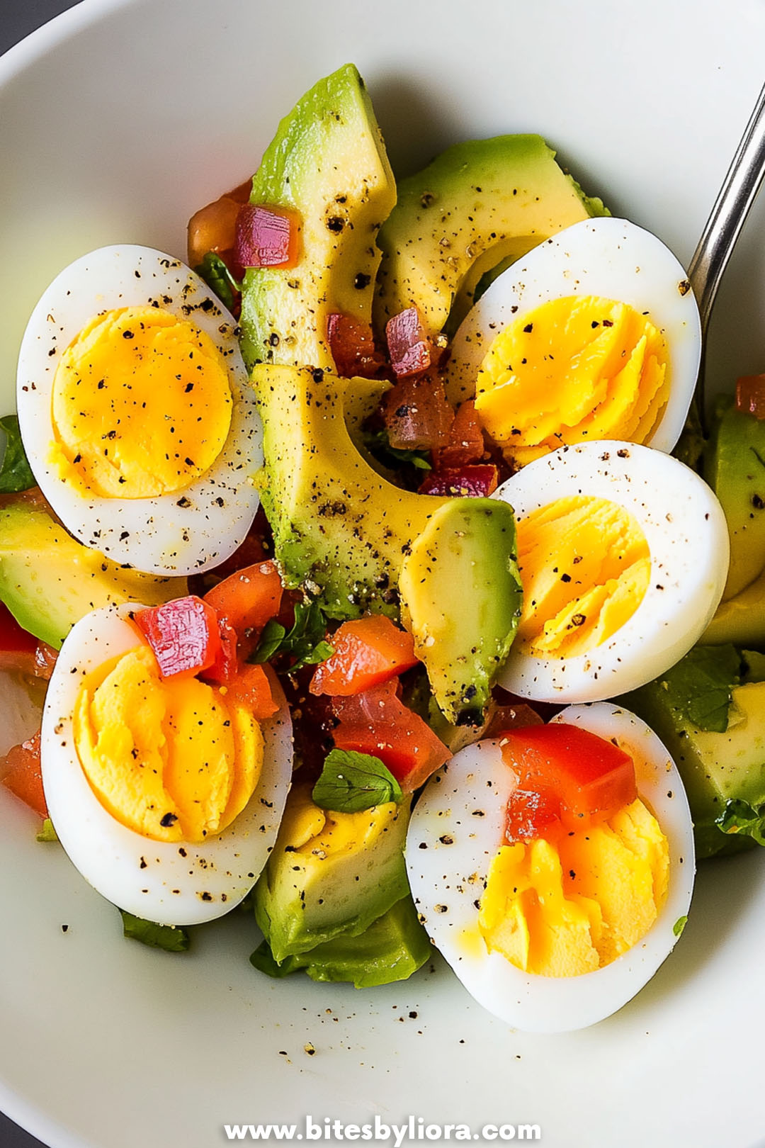 Hard Boiled Egg and Avocado Bowl