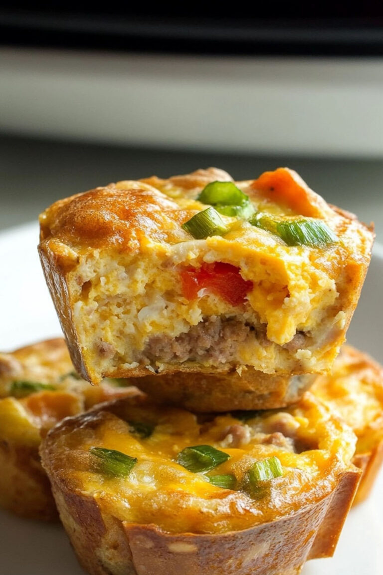 Scrambled Eggs and Potatoes Breakfast Muffins