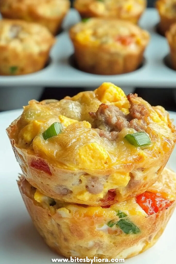 EASY AND DELICIOUS SAUSAGE, EGGS, AND POTATOES FRITTATA MUFFINS
