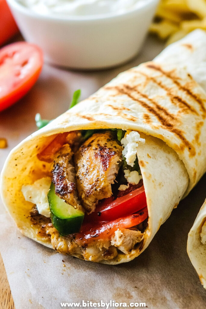 Greek Chicken Wraps