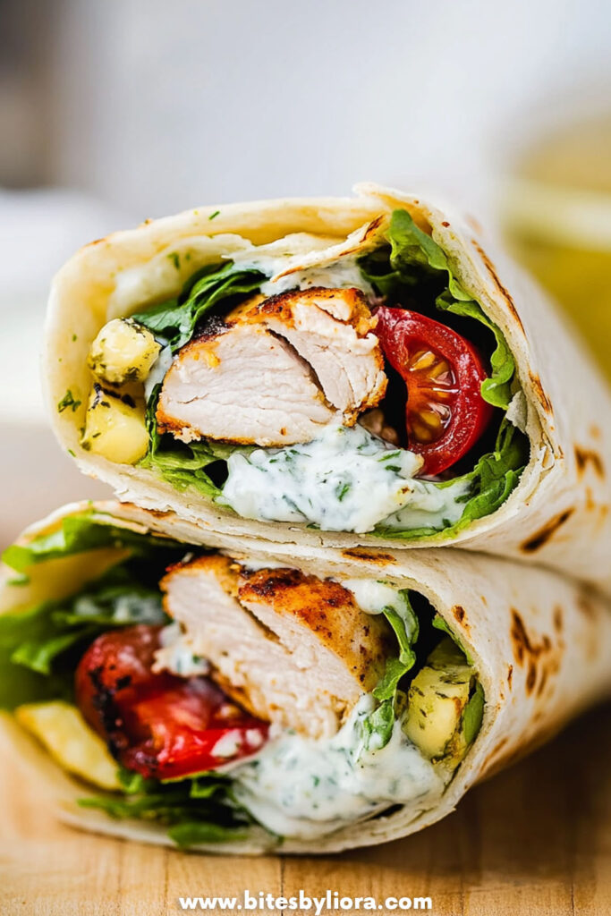 Greek Chicken Wraps