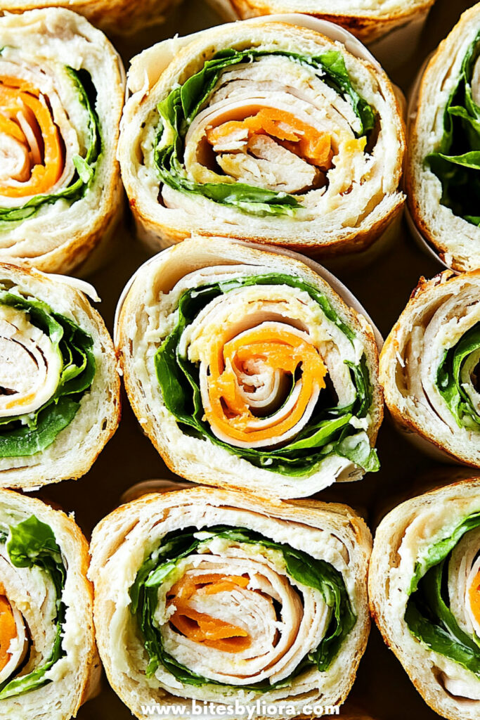 Turkey Pinwheel Sandwiches