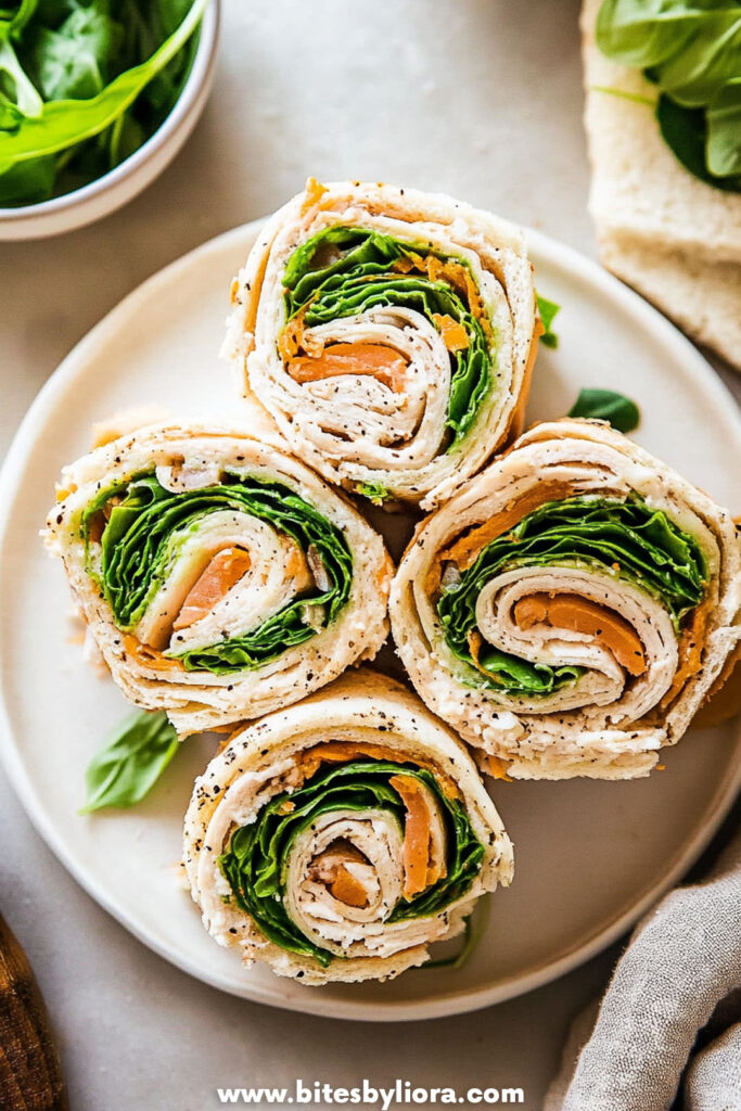 Turkey Pinwheel Sandwiches