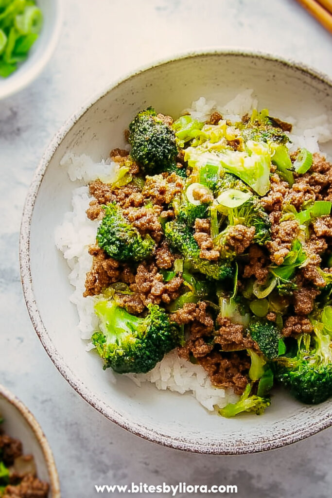 Ground Beef and Broccoli