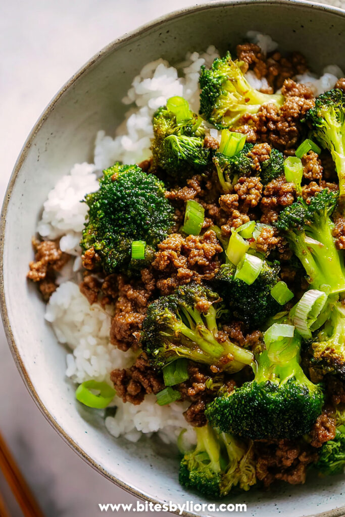 Ground Beef and Broccoli