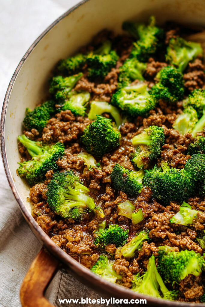 Ground Beef and Broccoli