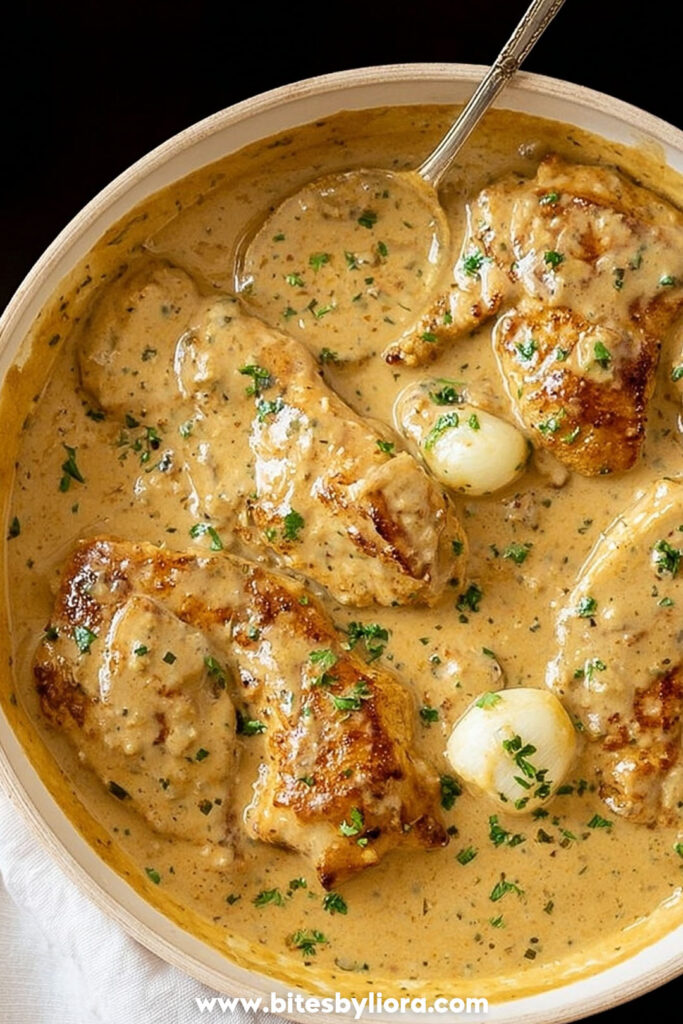 creamy garlic chicken