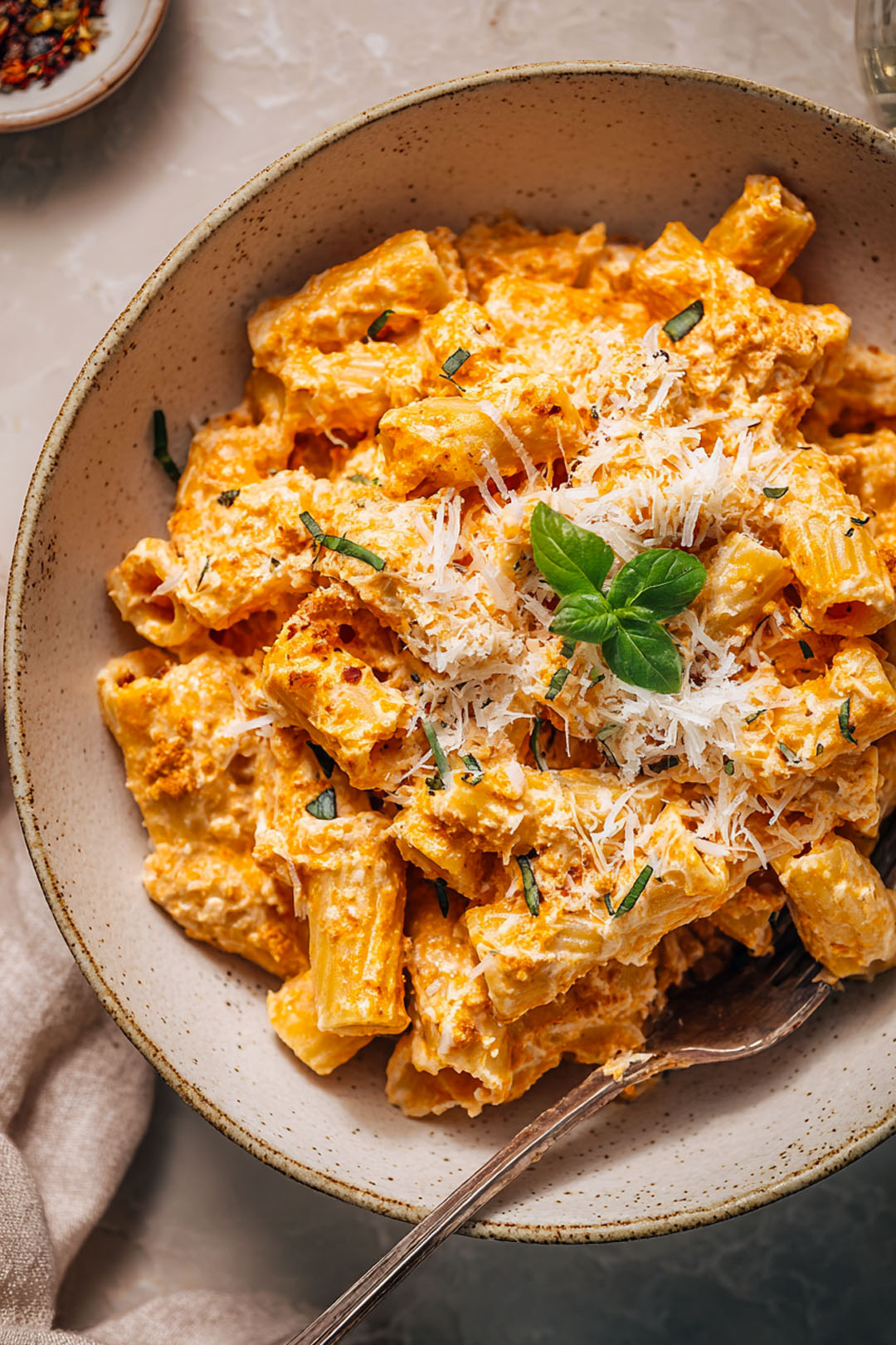 Creamy Cottage Cheese Pasta