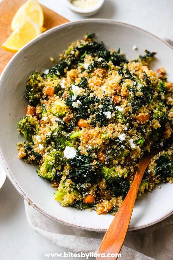 Roasted Broccoli Quinoa Salad