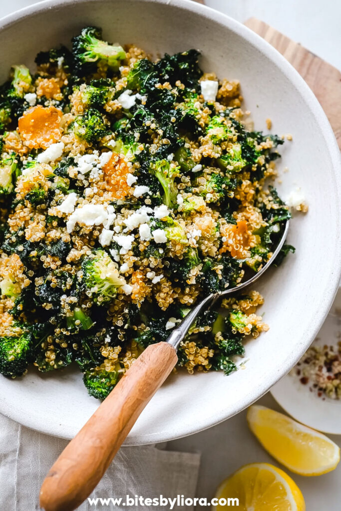 Roasted Broccoli Quinoa Salad