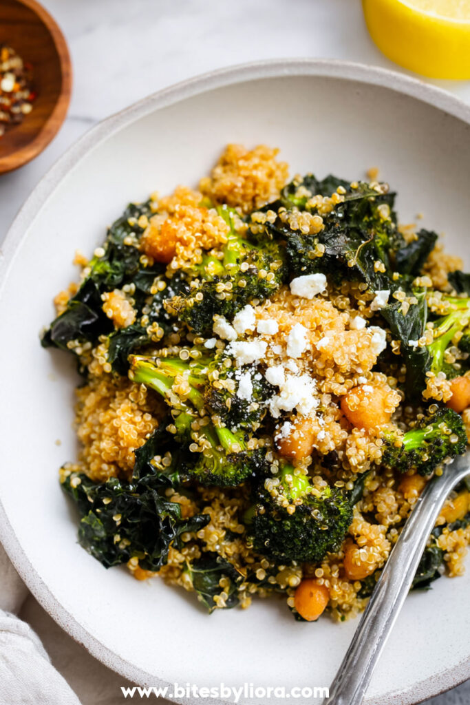 Roasted Broccoli Quinoa Salad