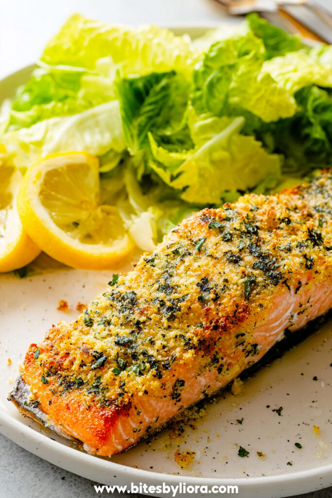 Baked Parmesan Crusted Salmon