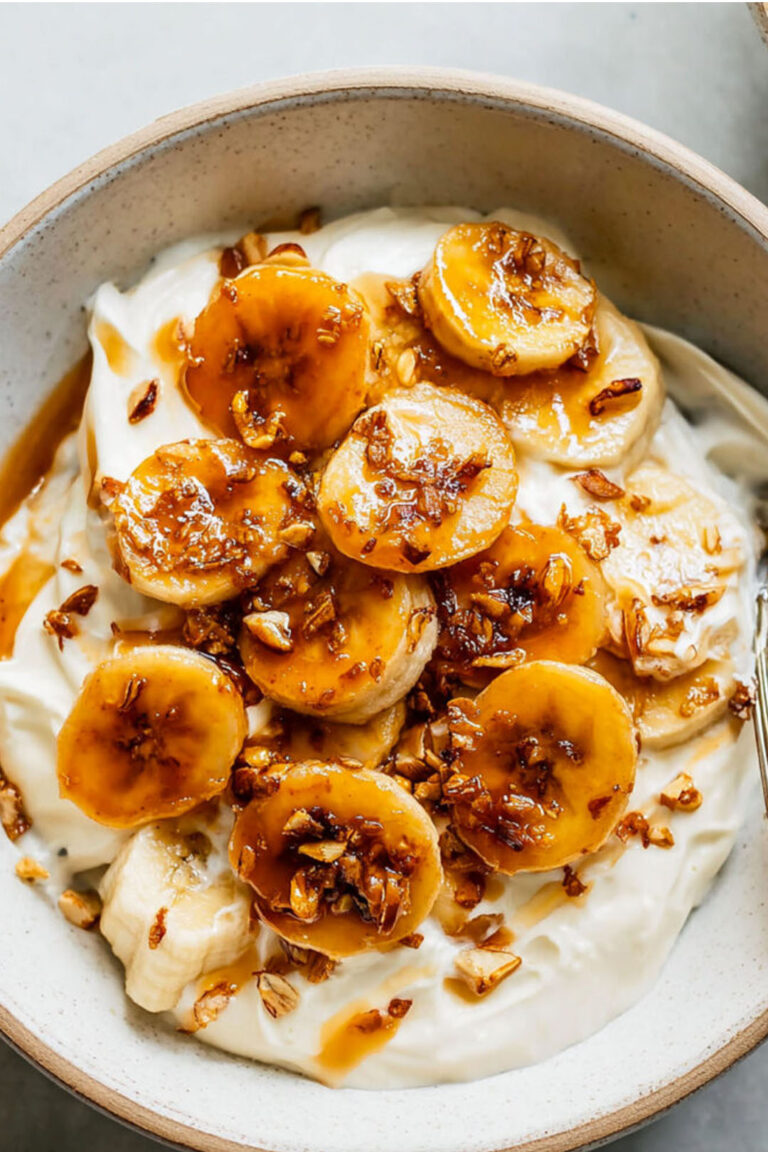 Caramelized Banana Yogurt Bowl