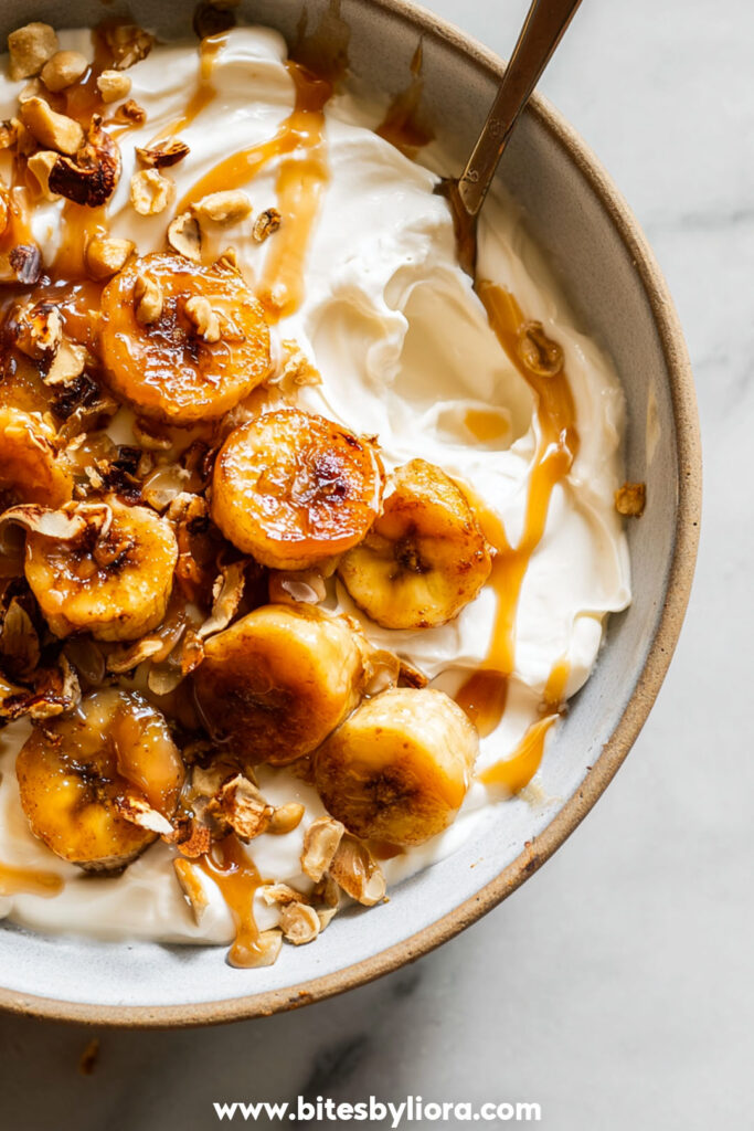 Caramelized Banana Yogurt Bowl