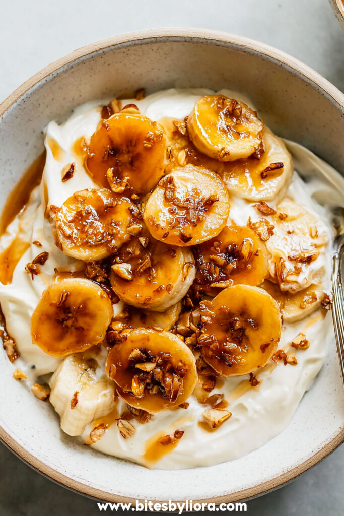Caramelized Banana Yogurt Bowl