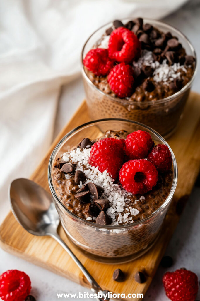 overnight chocolate chia pudding