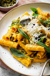 Pumpkin Pasta with Brown Butter and Fresh Sage